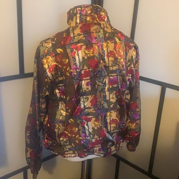- ARGEE SPORTS Women’s Windbreaker Floral Jacket Large O620 - Picture 6 of 11